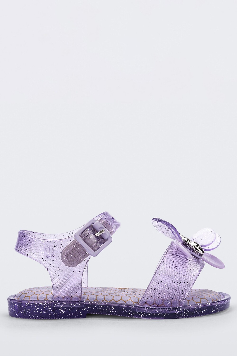

Пурпурные блестящие сандалии Bugs Mini Melissa, фиолетовый