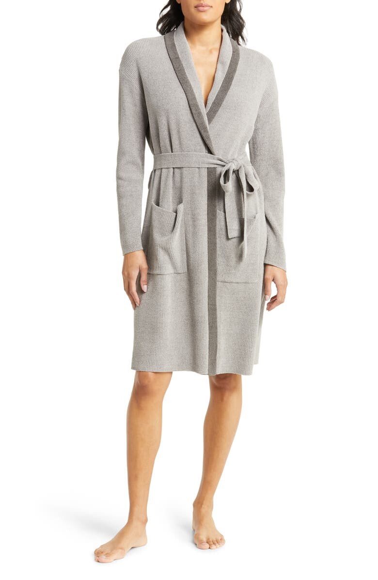 

Короткий халат с окантовкой CozyChic Ultra Lite BAREFOOT DREAMS