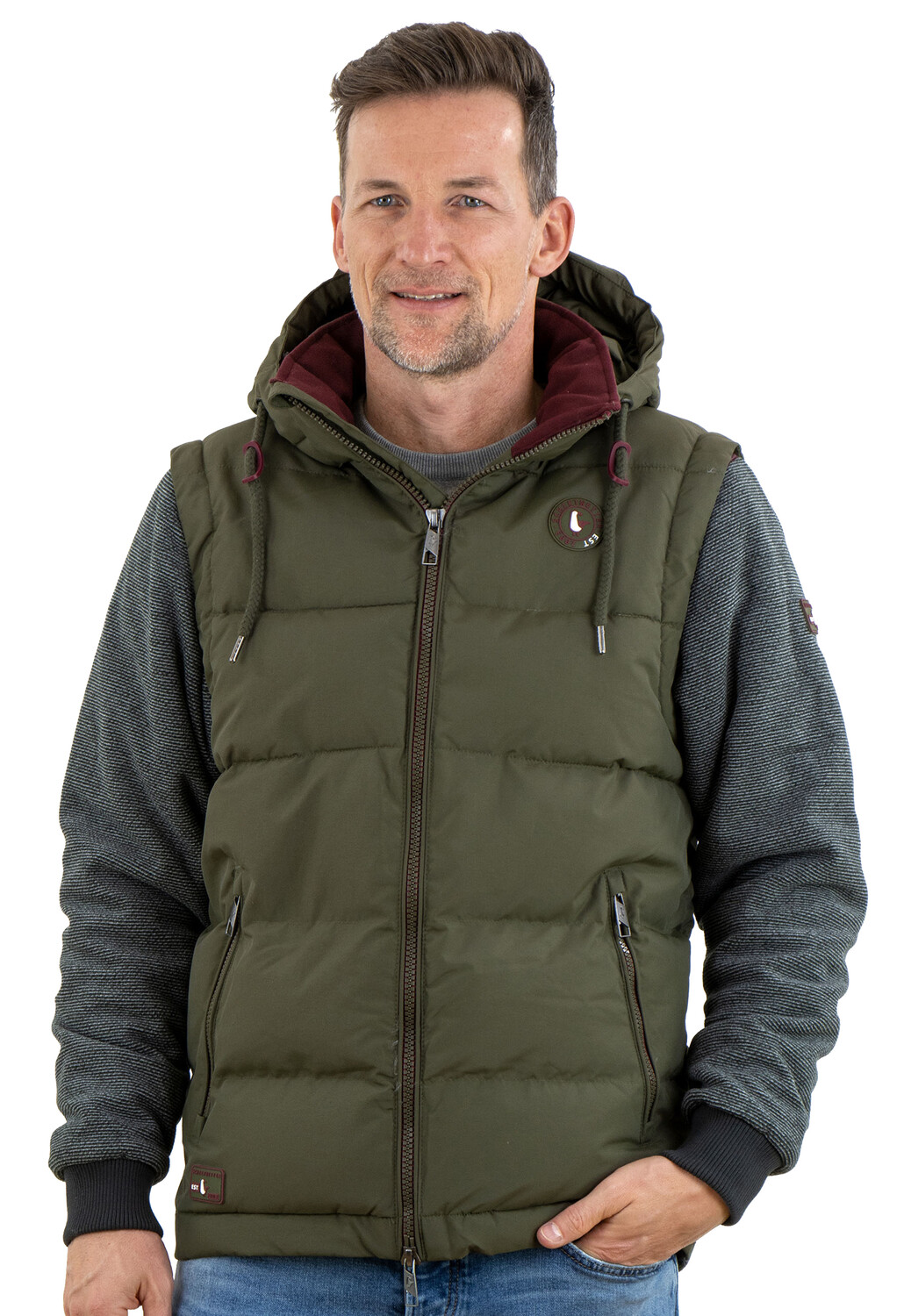 

Куртка SCHIETWETTER Herren Winterjacke Hybridjacke Freizeitjacke, оливковый