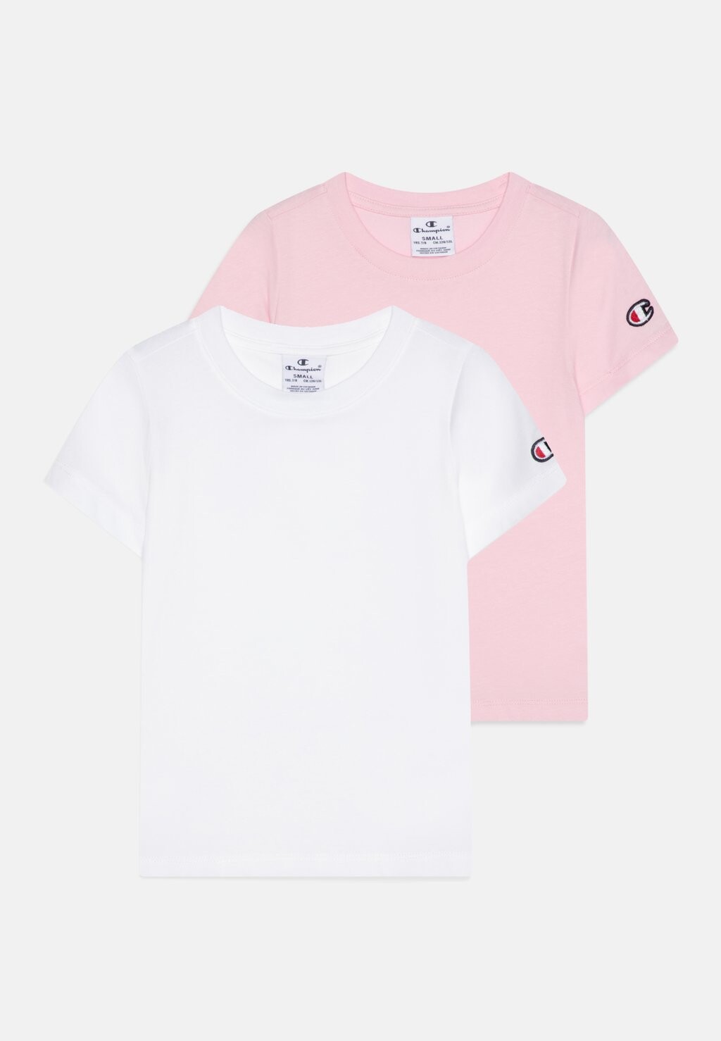 

базовая футболка Girls Icons Crew Neck 2 Pack Champion, цвет white/pink