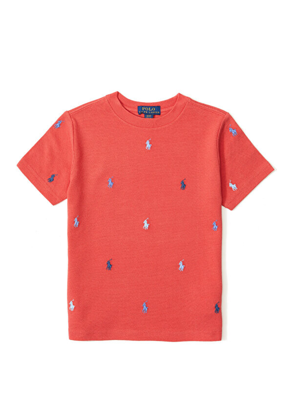 

Футболка для мальчика с красным логотипом Polo Ralph Lauren