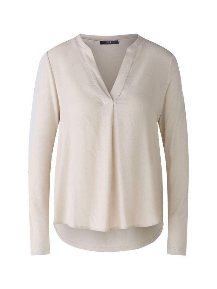 

Футболка Oui Blusenshirt, цвет light stone