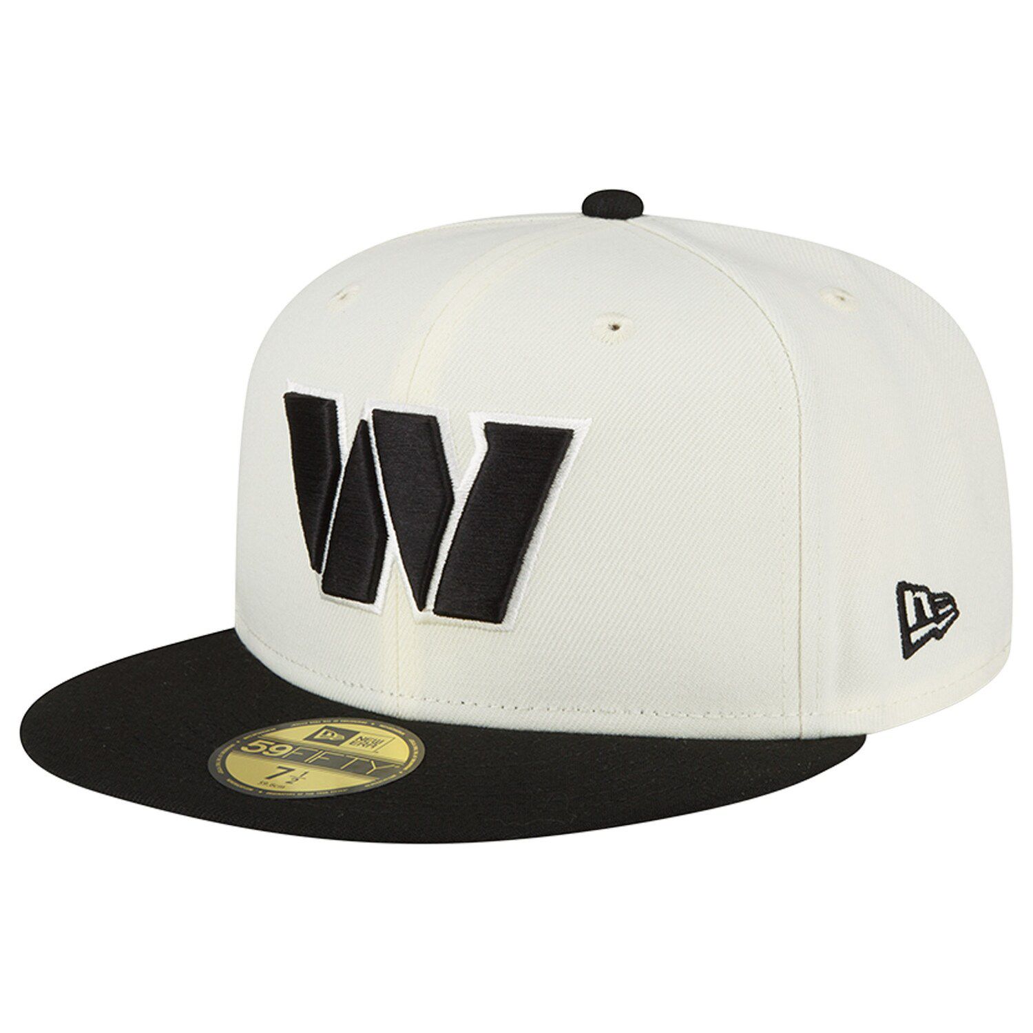 

Мужская шляпа New Era кремового/черного цвета Washington Commanders Chrome Collection 59FIFTY.