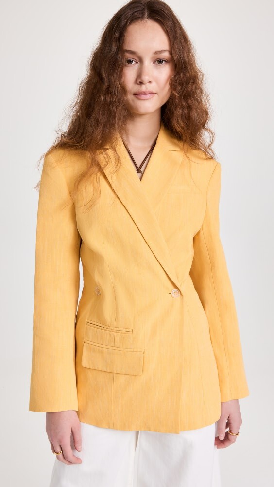 

Блейзер Jacquemus La Veste Tibau, желтый