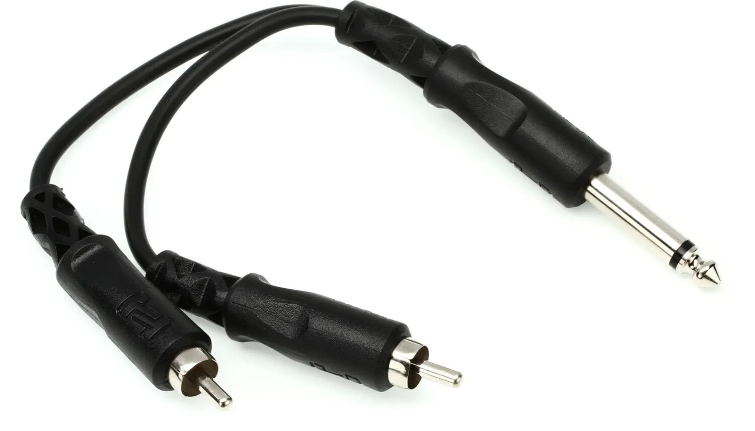 

Y-кабель Hosa YPR-124 — 1/4 дюйма TS «папа» на двойной разъем RCA
