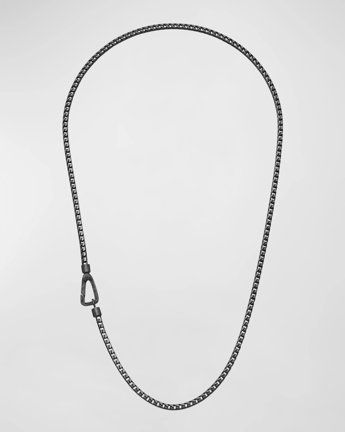 

Мужское колье из окисленного серебра, длина 22 дюйма Marco Dal Maso, цвет Oxidized Silver