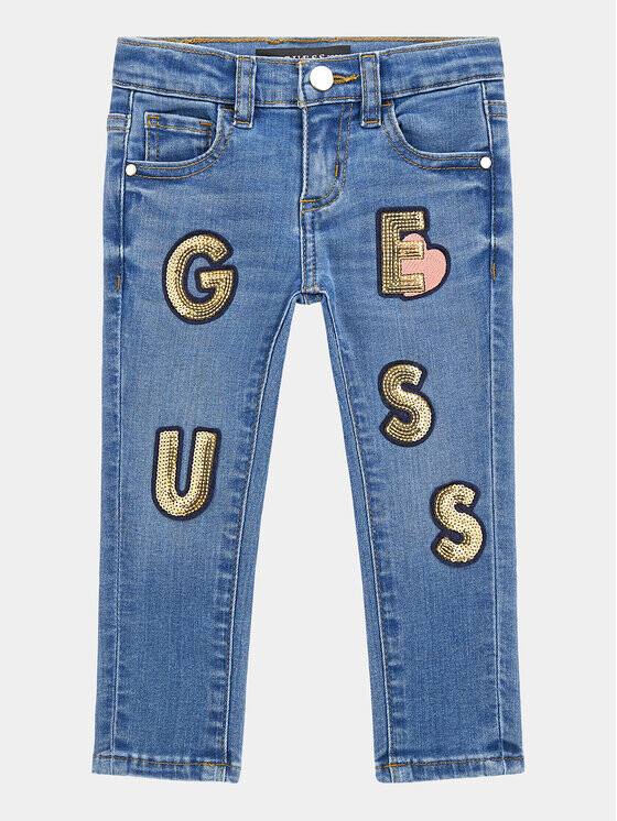 

Джинсы скинни Guess, синий