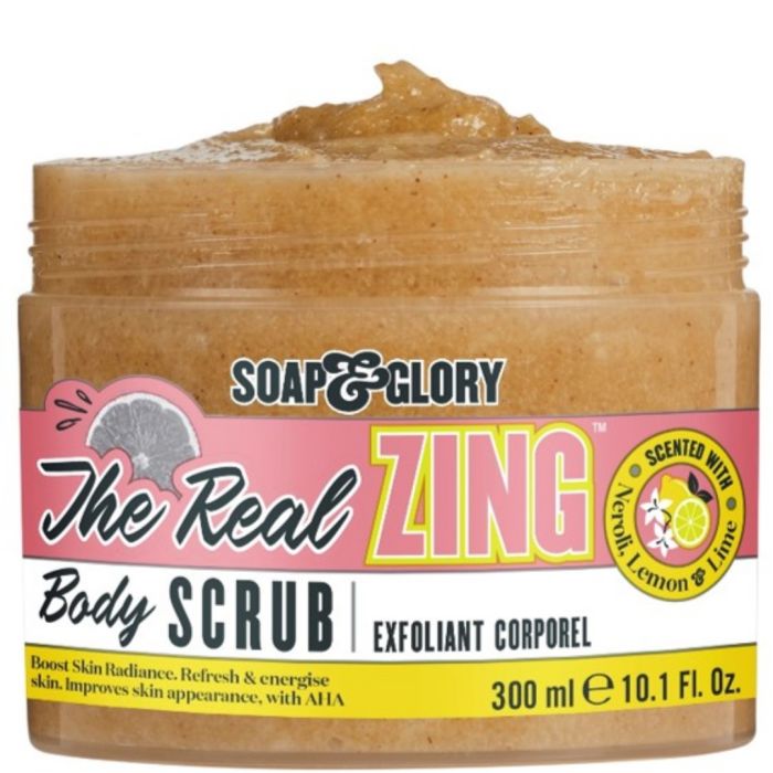 Скраб для тела The Real Zing Body Scrub Exfoliante Corporal Soap & Glory, 300 ml скраб для тела exfoliante corporal lemon cake ziaja 300 ml