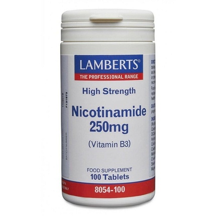 Никотинамид 250 мг Таблетки 100 шт., Lamberts