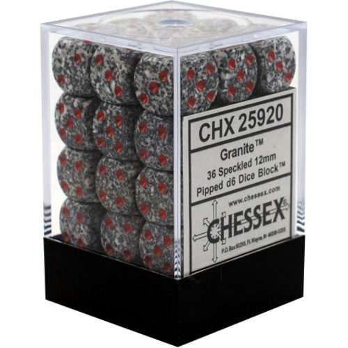 

Игровые кубики Speckled D6 Set Of 36 : Granite Chessex