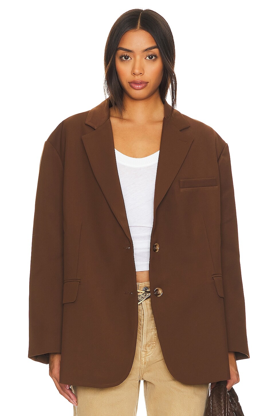 

Блейзер RE ONA Joey Oversized, цвет Chocolate