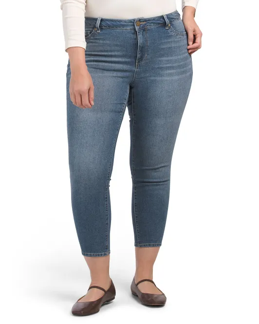 

Джинсы Plus из переработанного денима до щиколотки D. Jeans, цвет Medium Janet Rinse
