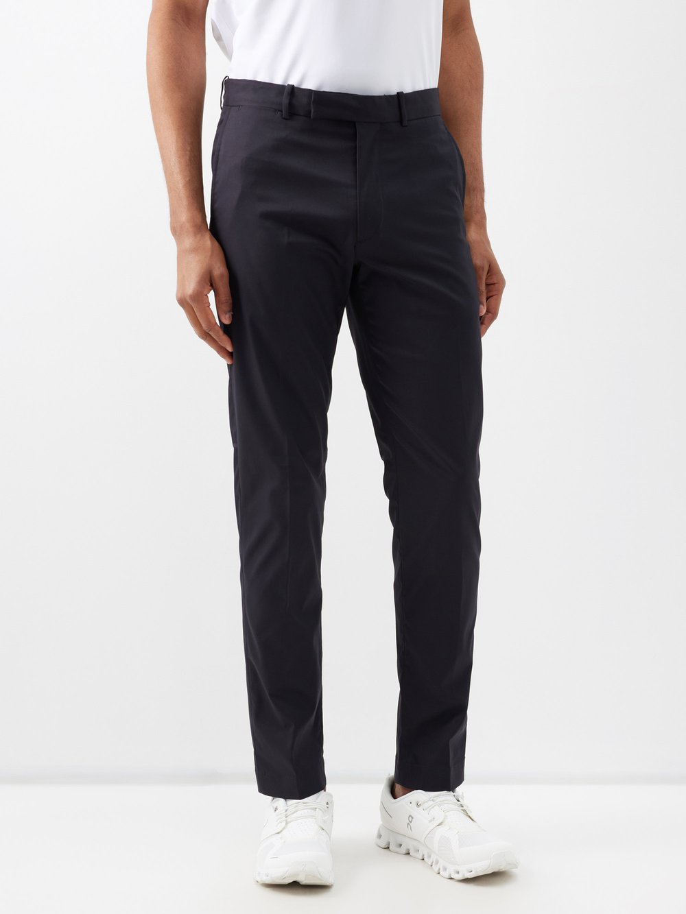 Узкие брюки для гольфа из технического твила Polo Ralph Lauren, черный