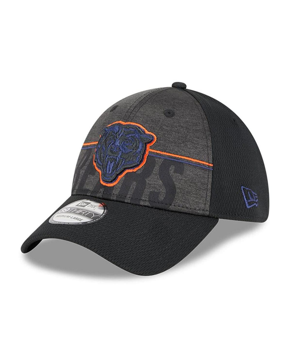 

Мужская черная кепка с гибкой посадкой Chicago Bears 2023 NFL Training Camp Colorway 39THIRTY New Era