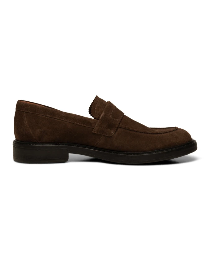 

Замшевые лоферы Stanley темный Shoe The Bear, коричневый