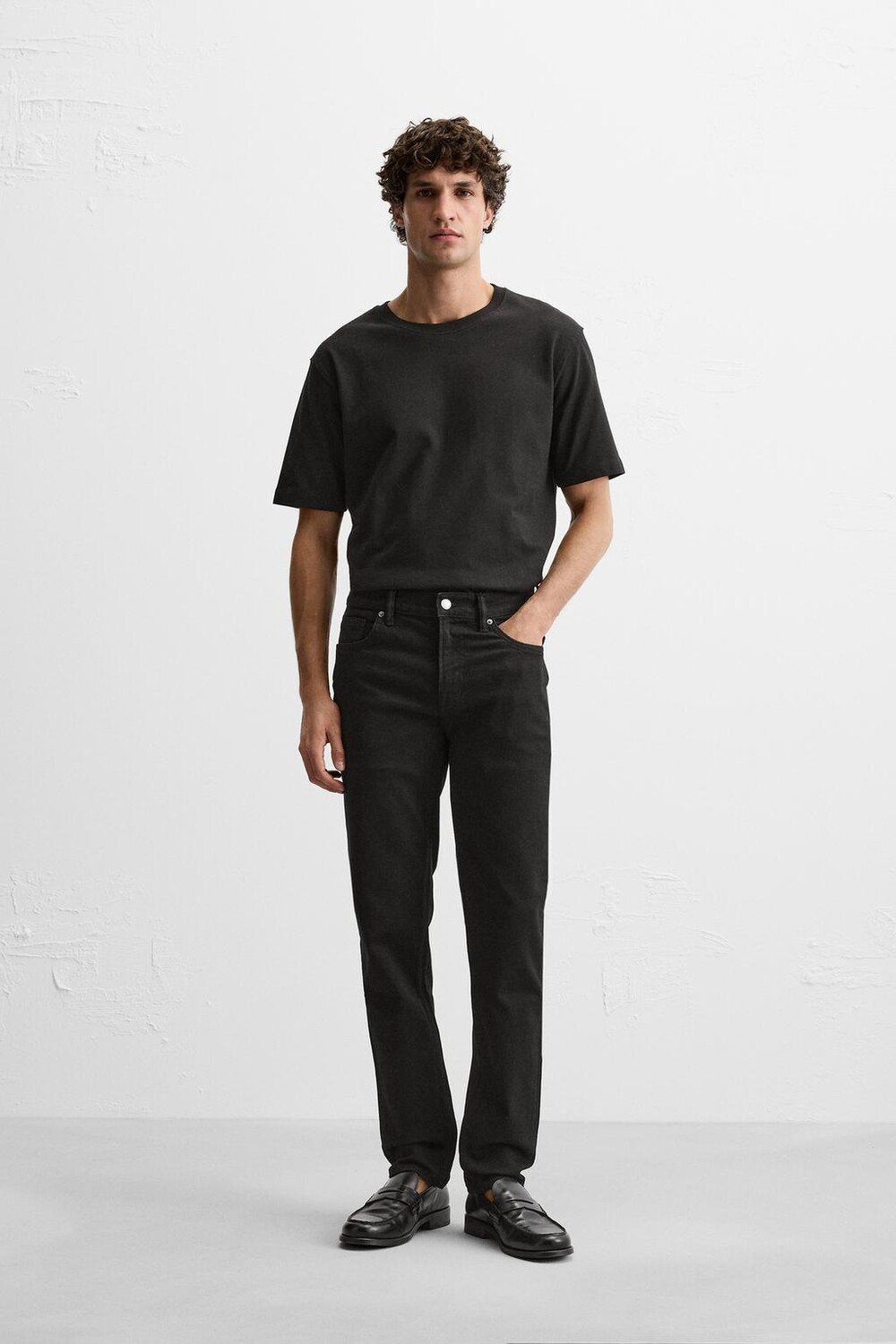 

Джинсы узкого кроя ZARA, черный