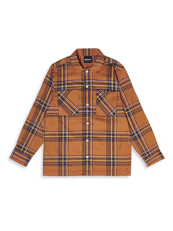 

Рубашка Crossfell для маленьких мальчиков и мальчиков Barbour, цвет mustard