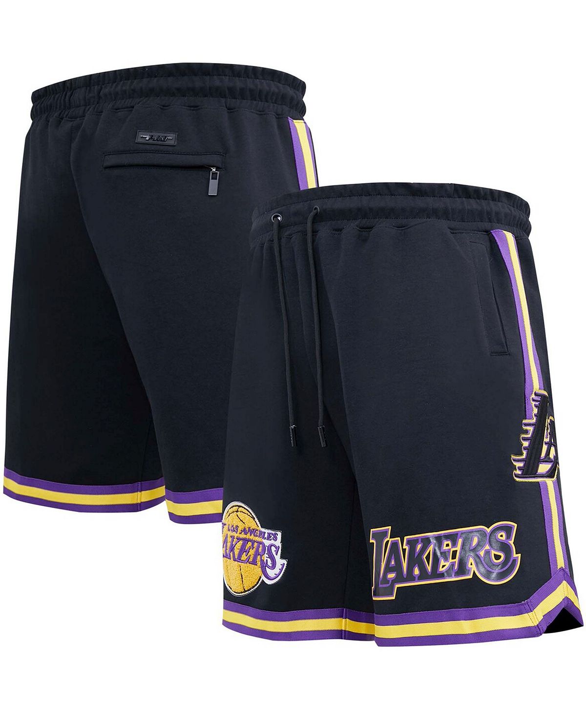 Мужские черные шорты из синели Los Angeles Lakers Pro Standard мужские черные шорты из синели toronto raptors pro standard черный