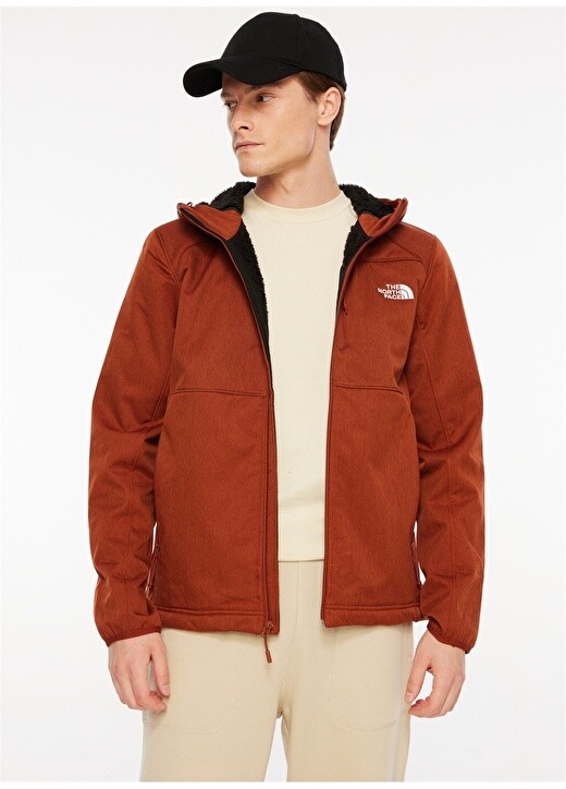 

Красное мужское пальто с капюшоном и карманами The North Face, Красный