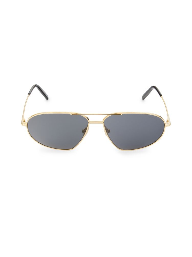 

Овальные солнцезащитные очки 63MM Tom Ford, цвет Grey Gold