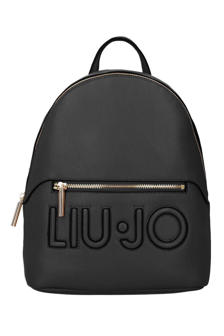 Рюкзак из экокожи с тисненым логотипом Liu Jo, черный