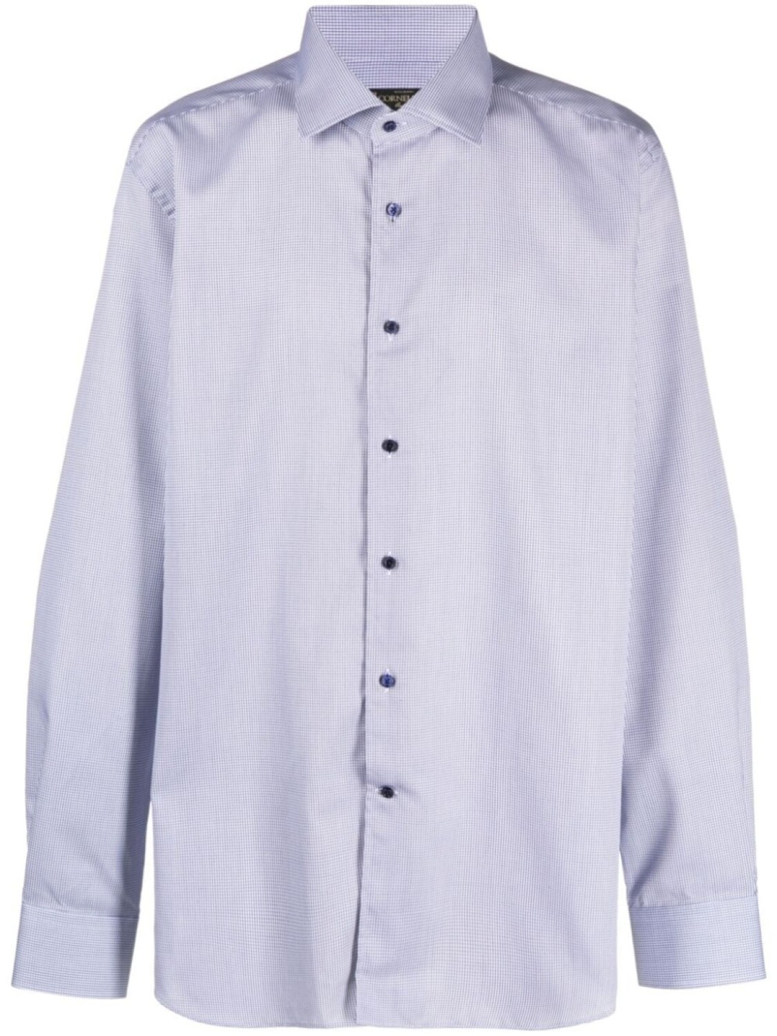 

Corneliani рубашка в мелкую точку, синий