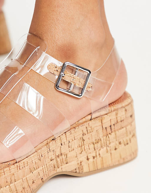 

Прозрачные сандалии на платформе ASOS DESIGN Terra Fisherman