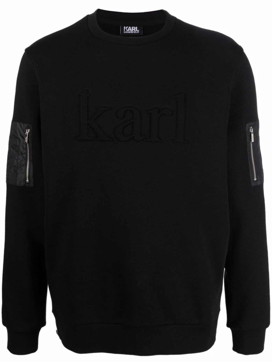 

Джемпер с карманом на рукаве Karl Lagerfeld, черный