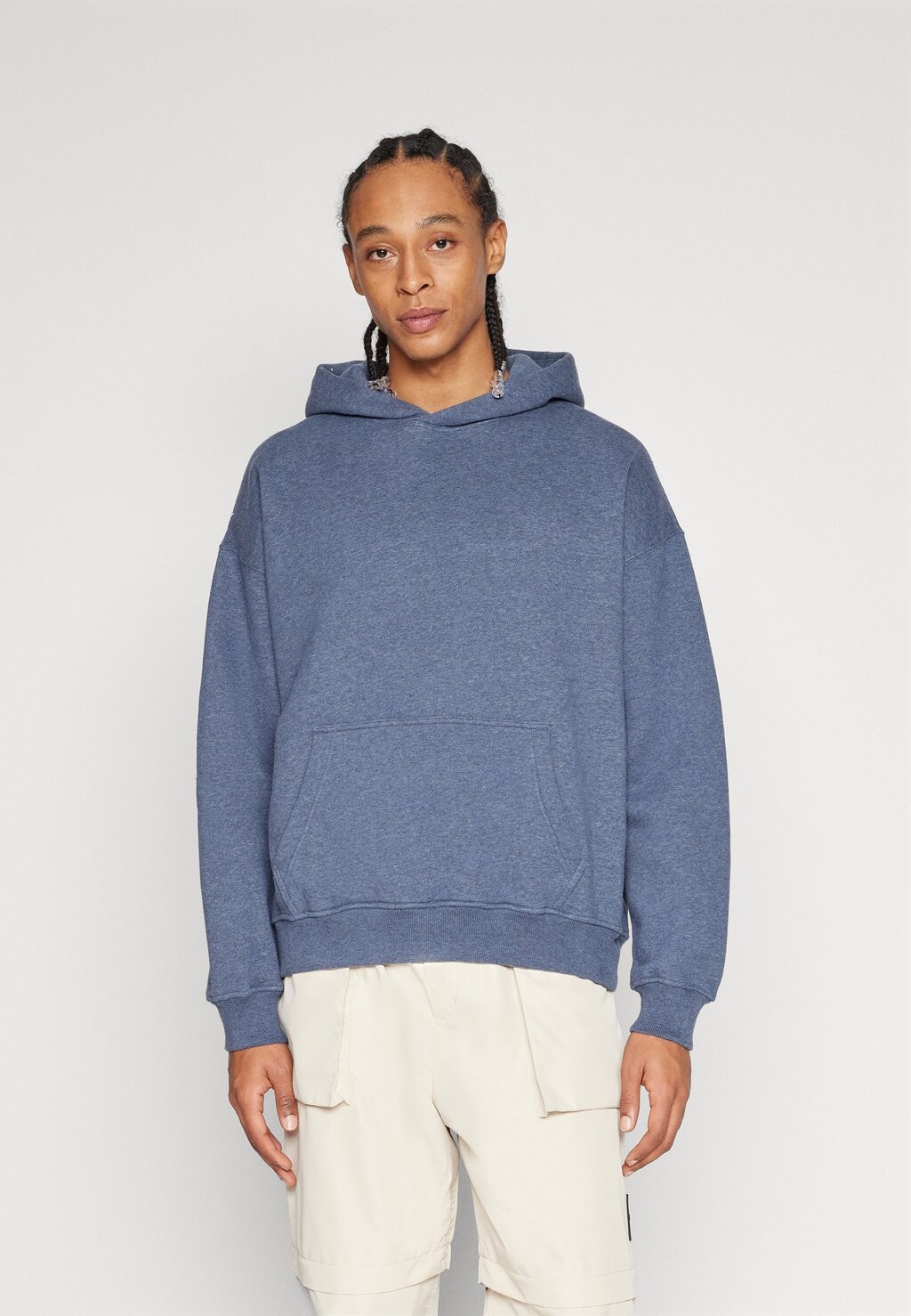 

Толстовка ESSENTIAL POPOVER HOODIE Abercrombie & Fitch, сине-серый
