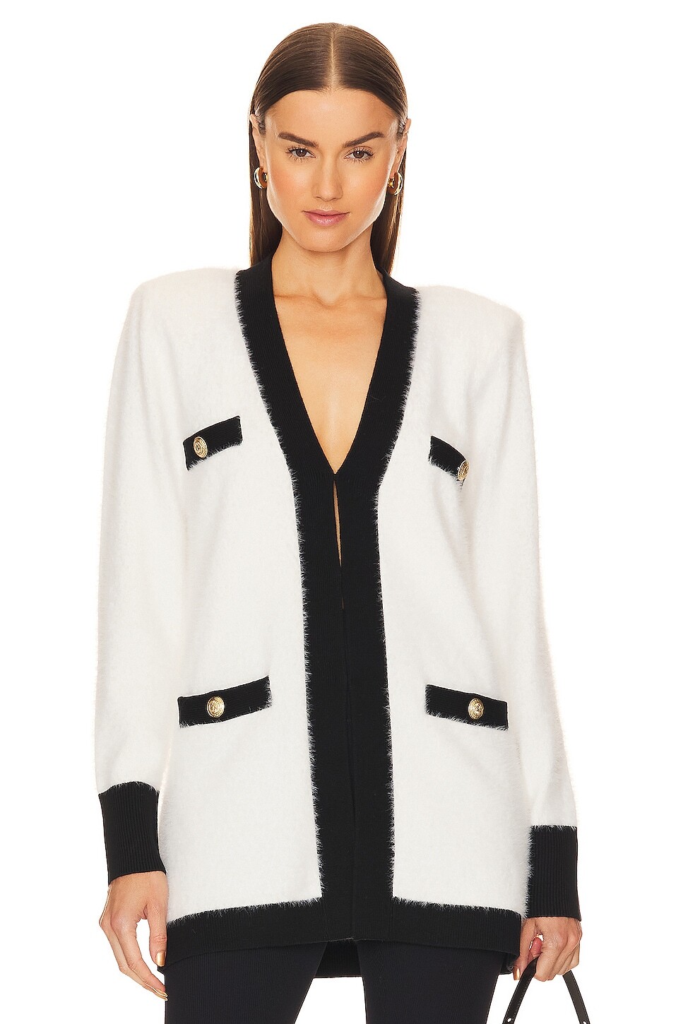 

Кардиган L'AGENCE Elin, цвет White & Black