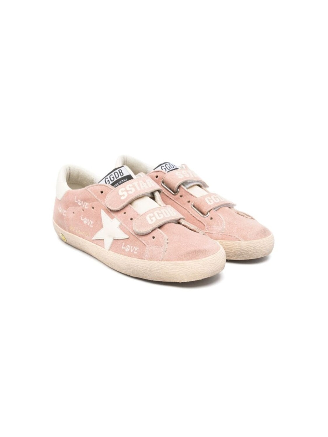 

Golden Goose Kids кеды Old School, розовый
