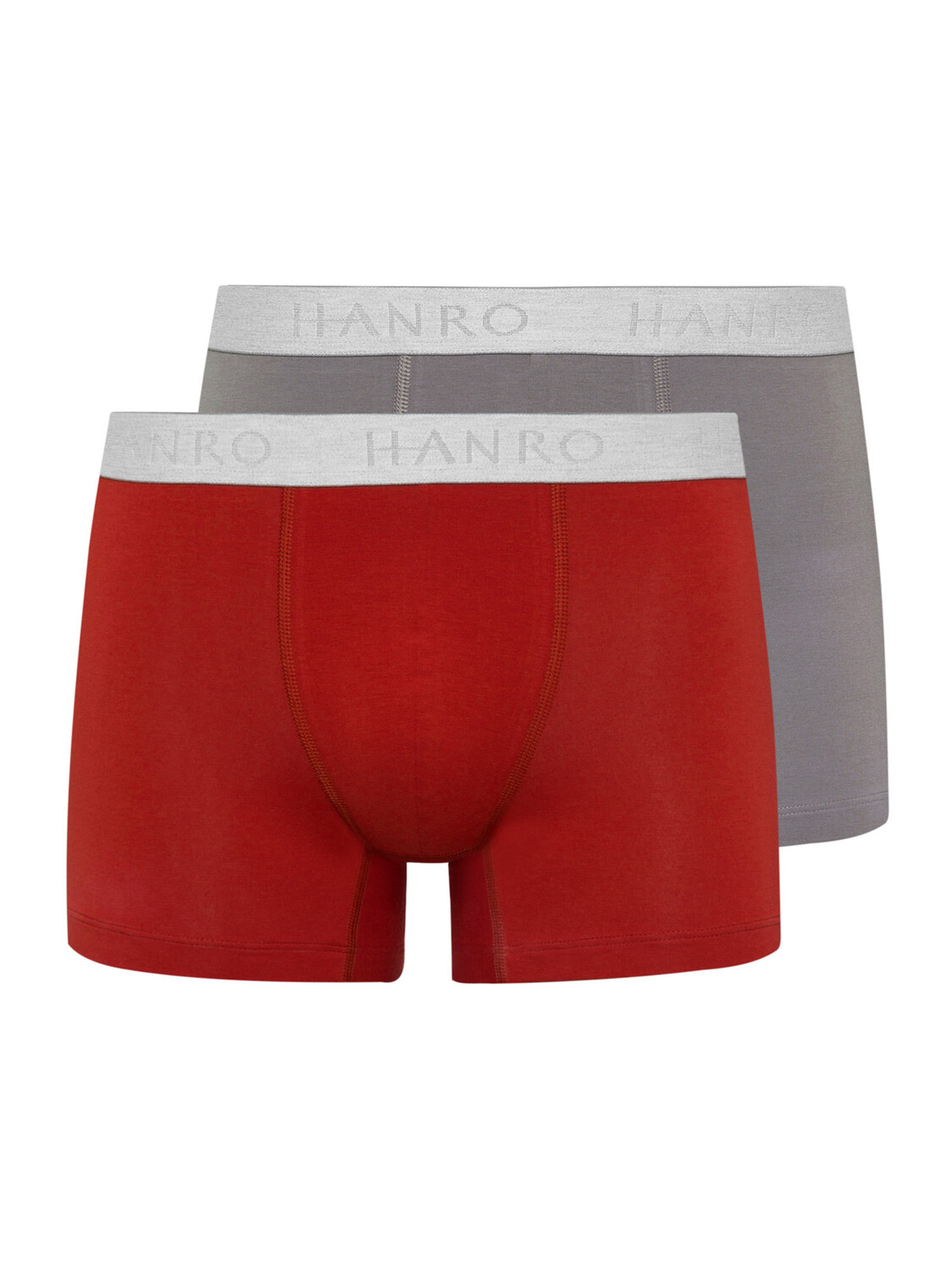 

Боксеры Hanro Retroshorts Cotton Essentials, цвет red ochre/fresh grey