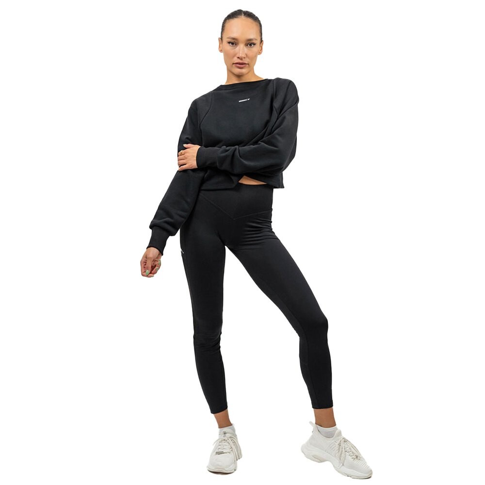 

Толстовка Nebbia Crop Crew Neck Gym Spirit, черный