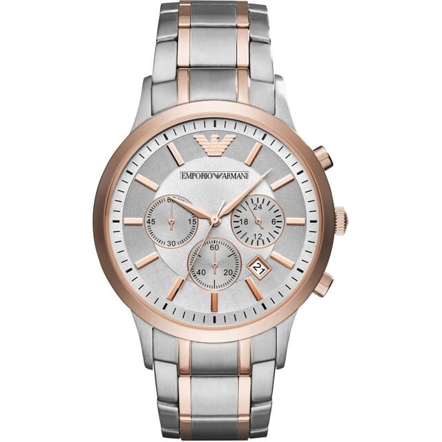 

Хронограф мужские часы AR11077 Emporio Armani, серебряный