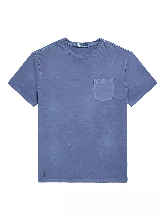

Хлопковая футболка с круглым вырезом Polo Ralph Lauren, цвет old royal