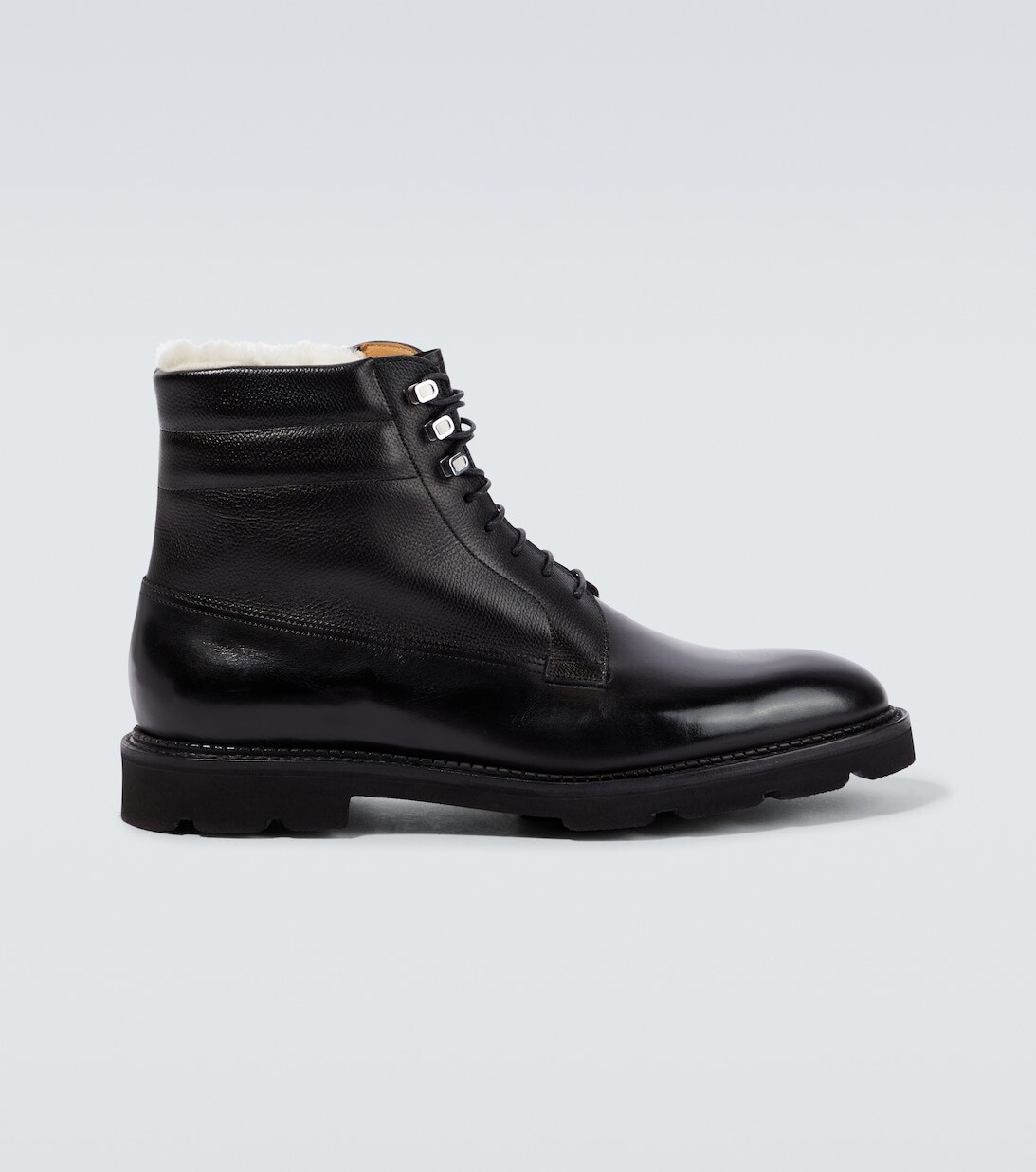 

Сапоги из кожи ольхи John Lobb, черный