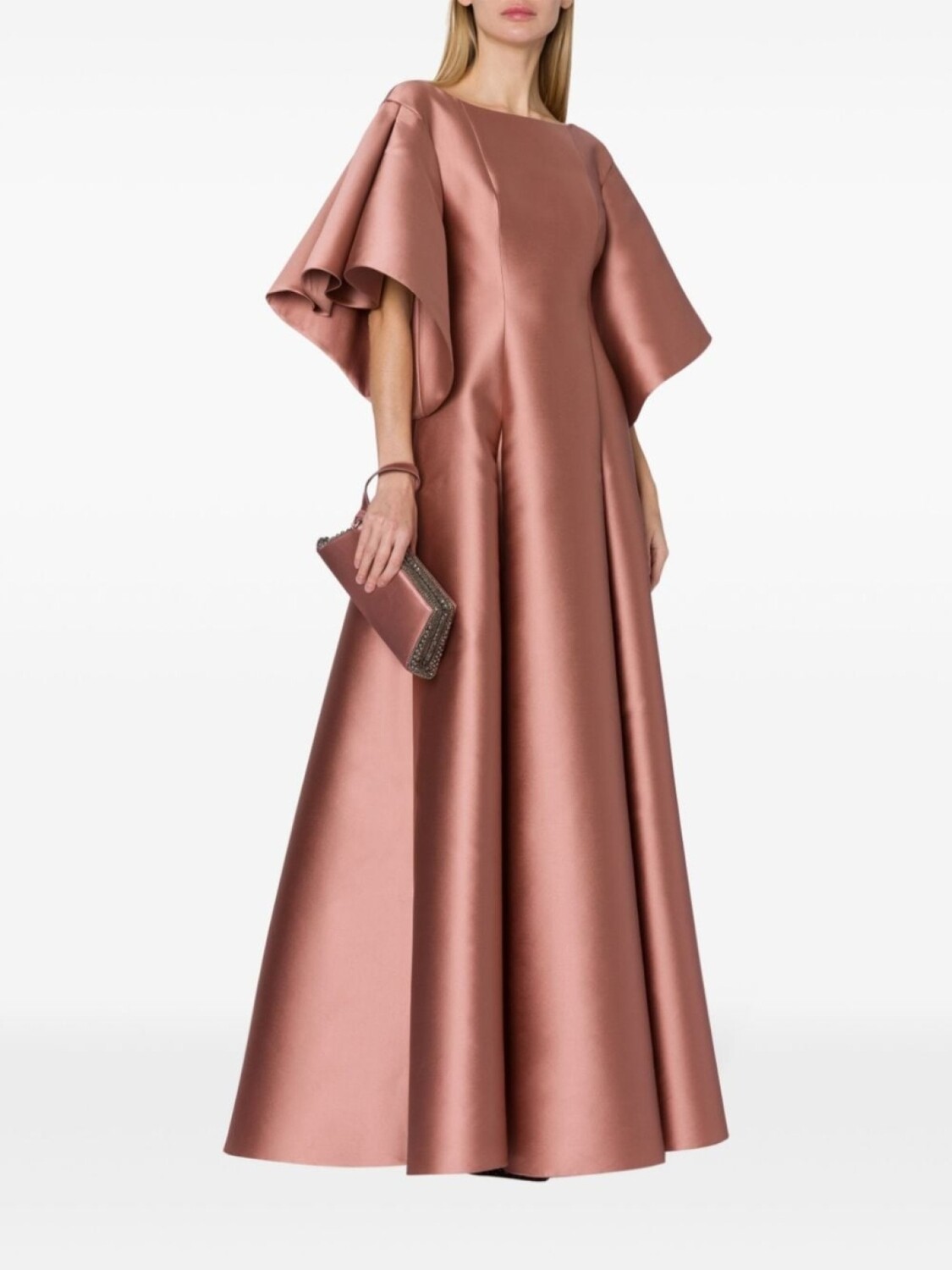

Alberta Ferretti платье с пышной юбкой и складками, розовый