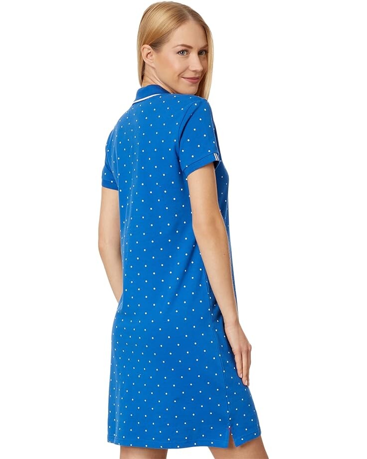 

Платье U.S. POLO ASSN. Dot Polo Dress, цвет Nautical Blue