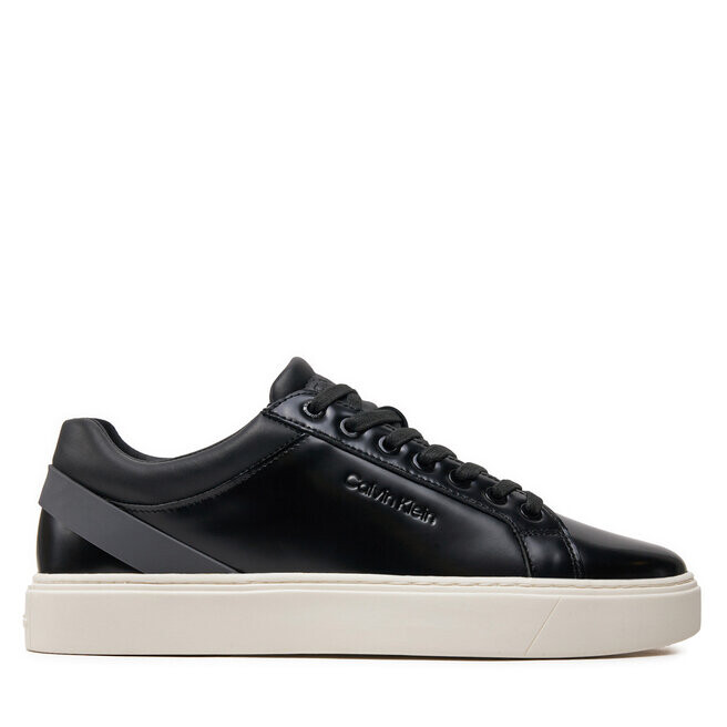 

Кроссовки Calvin Klein Low Top Lace Up Archive Stripe HM0HM01463 Black/Iron Gate 0GV, черный