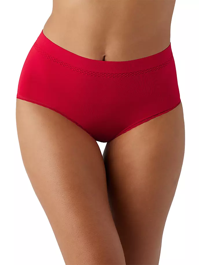 

B-гладкие трусы со средней посадкой Wacoal, цвет barbados cherry