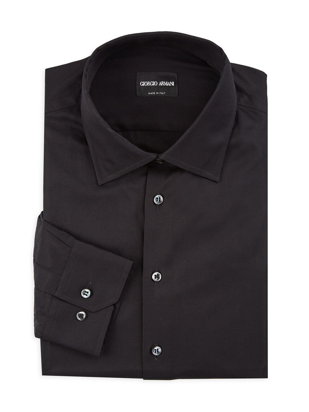 

Однотонная классическая рубашка Giorgio Armani, черный