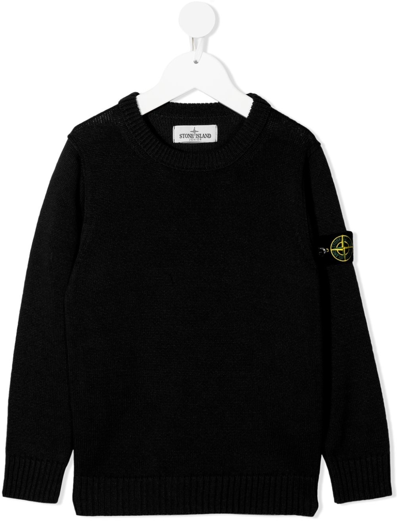 

Stone Island Junior джемпер с нашивкой-логотипом, черный