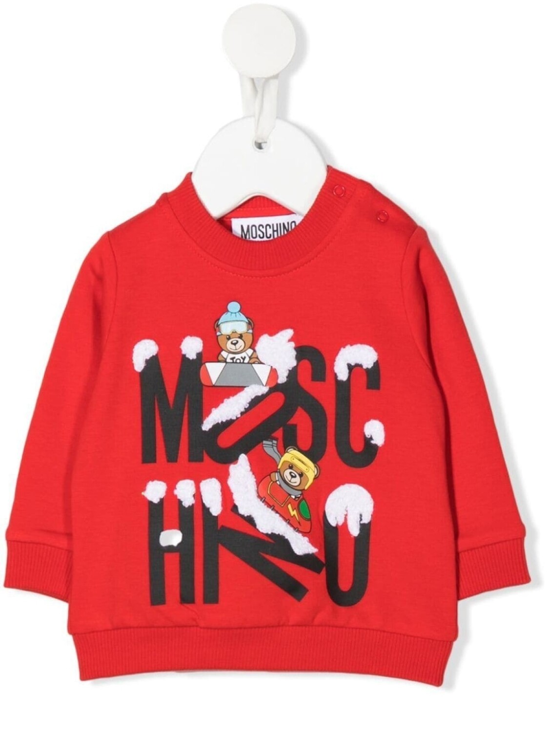 

Moschino Kids толстовка с логотипом, красный