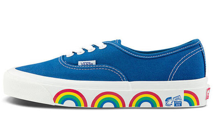 

Туфли для скейтбординга унисекс Vans Authentic Синий/Белый/Радужный цвет