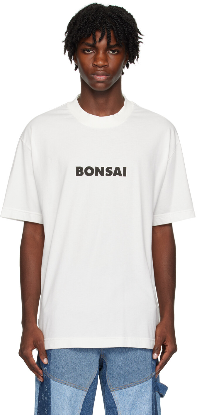 

Белая футболка с принтом Bonsai, Белый