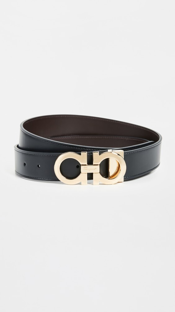 

Ремень FERRAGAMO Reversible Adjustable, черный