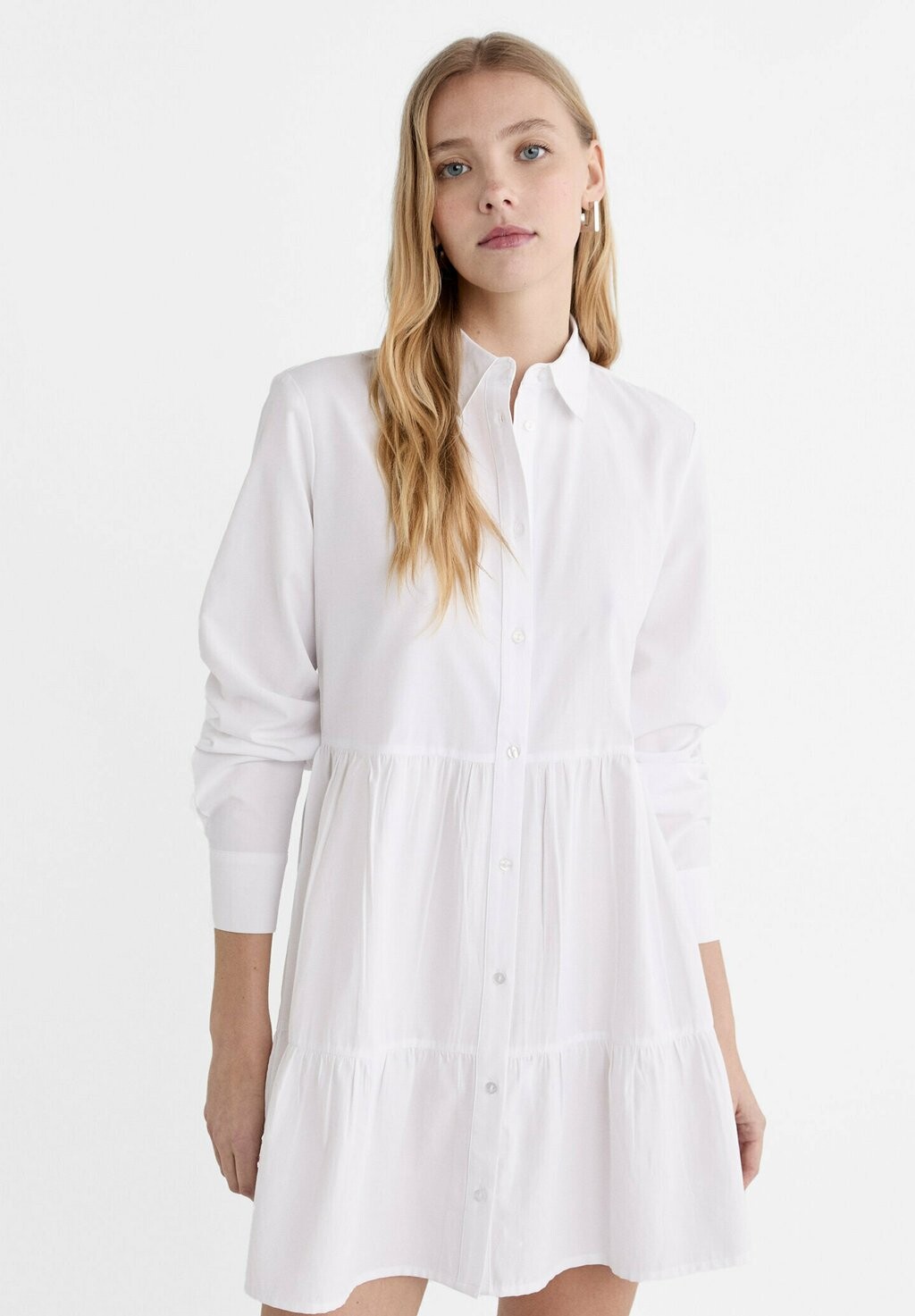 

Платье-блузка SHORT Stradivarius, цвет white
