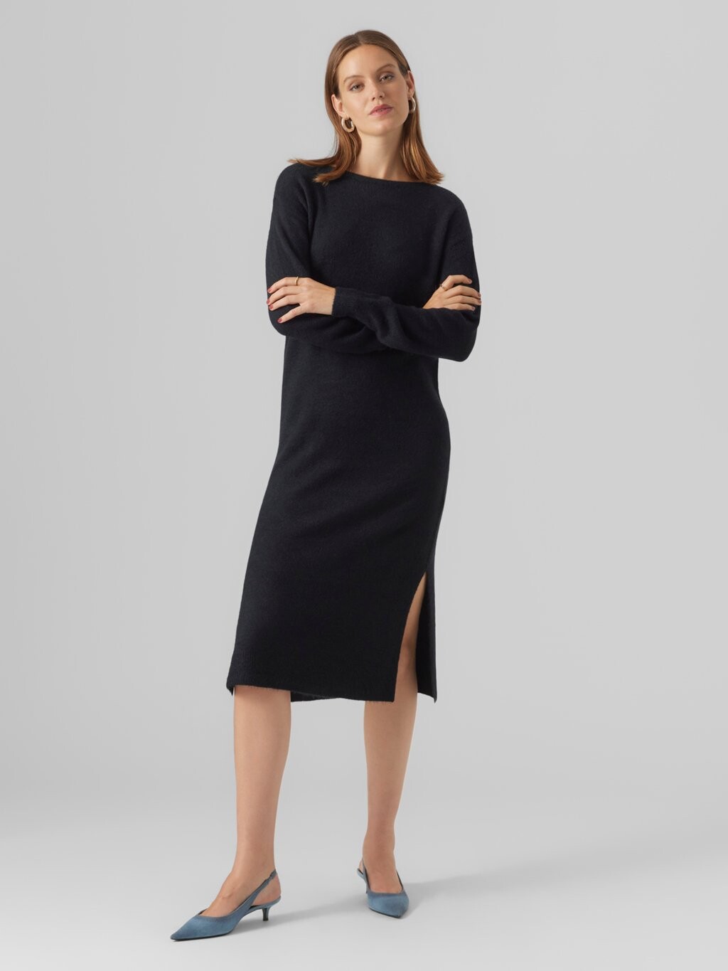 

Вязаное платье Vero Moda, черный