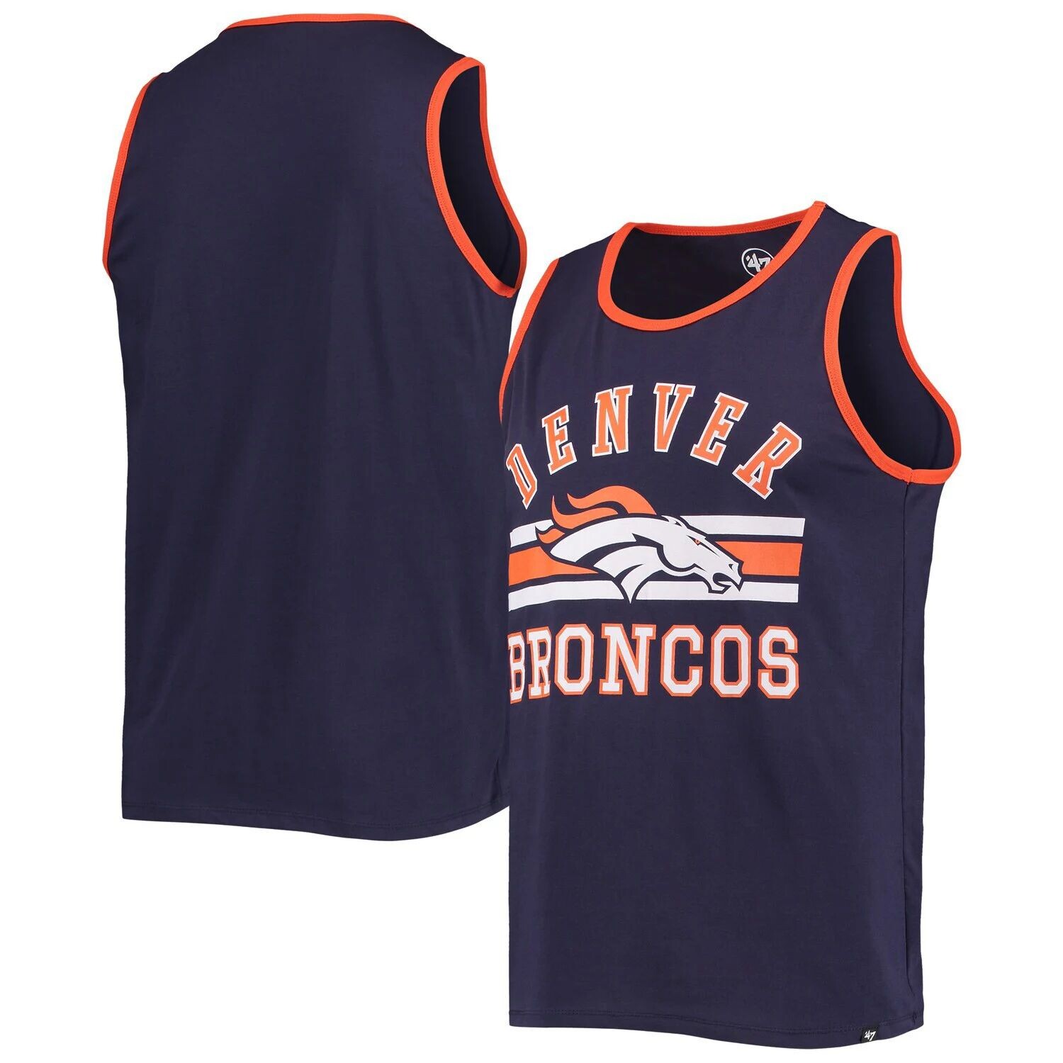 

Мужская темно-синяя майка Denver Broncos Edge Super Rival '47