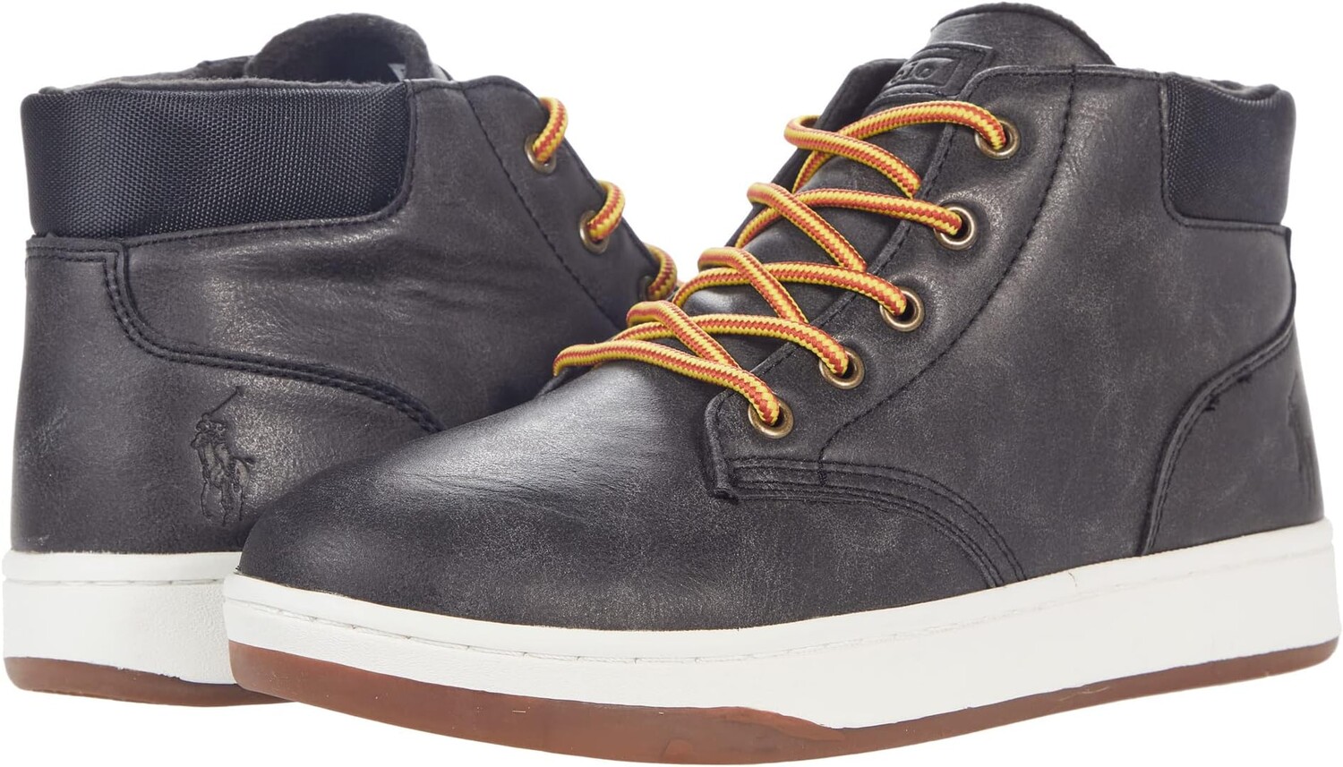 Кроссовки Polo Court Sneaker Boot Polo Ralph Lauren, цвет Black Burnished